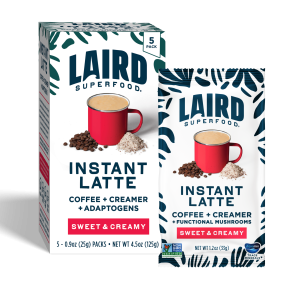 Classic Handcrafted Natural Sweet & Creamy Instant Latte with Adaptogens Single Serve